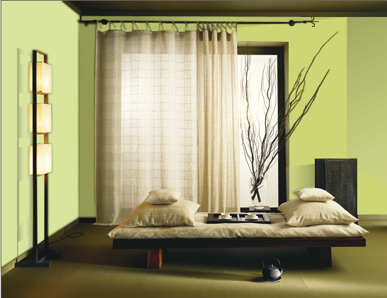 dormitor verde