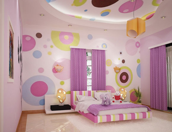 dormitor culori vii pentru copii